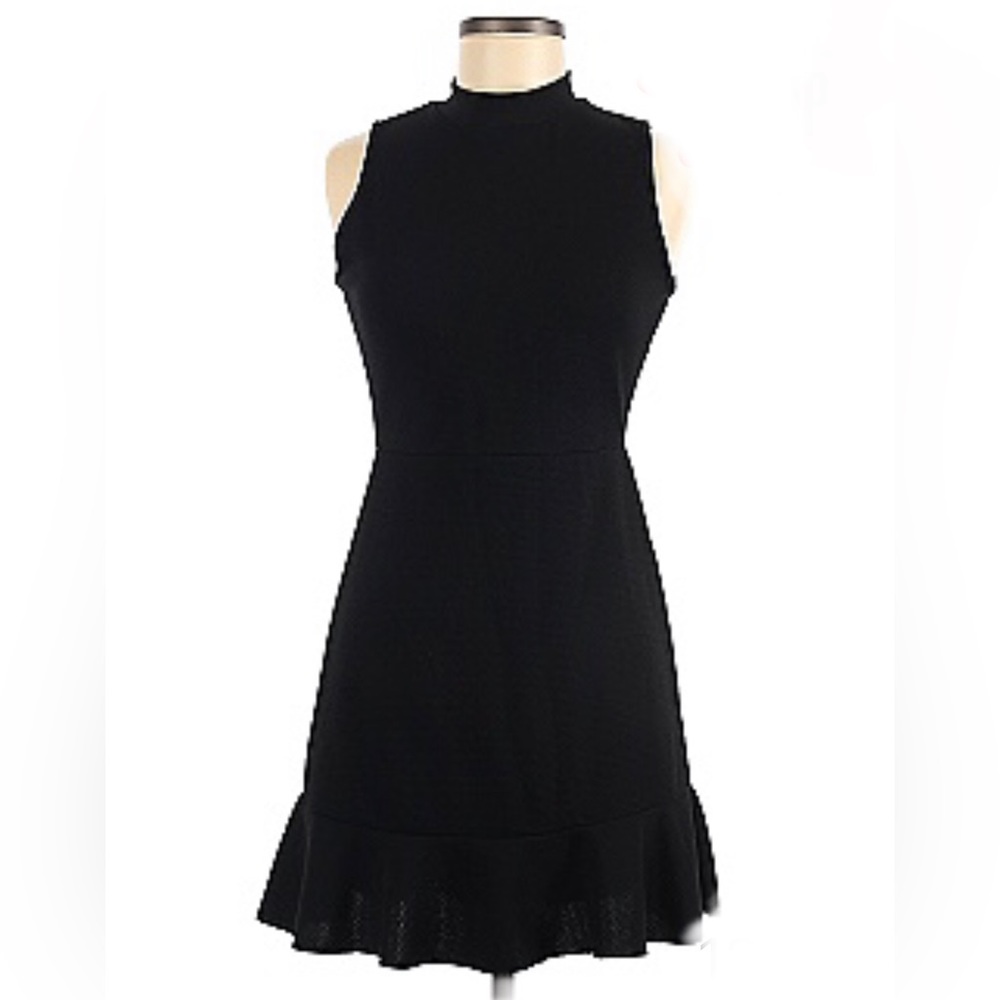 New Caution To The Wind black textures sleeveless dress
